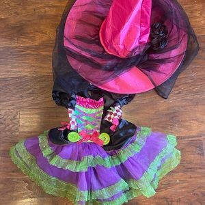 Toddler witch costume with hat